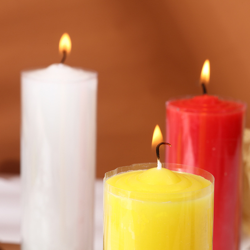 Wholesale Household Manual Emergency Thickened Candles Multi Colors Smokeless Long Pole Large Cylindrical Lighting Candles