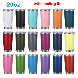 20oz sublimation Tumbler stainless steel vacuum insulated beer tumbler blank cups yetys coffee travel tumbler