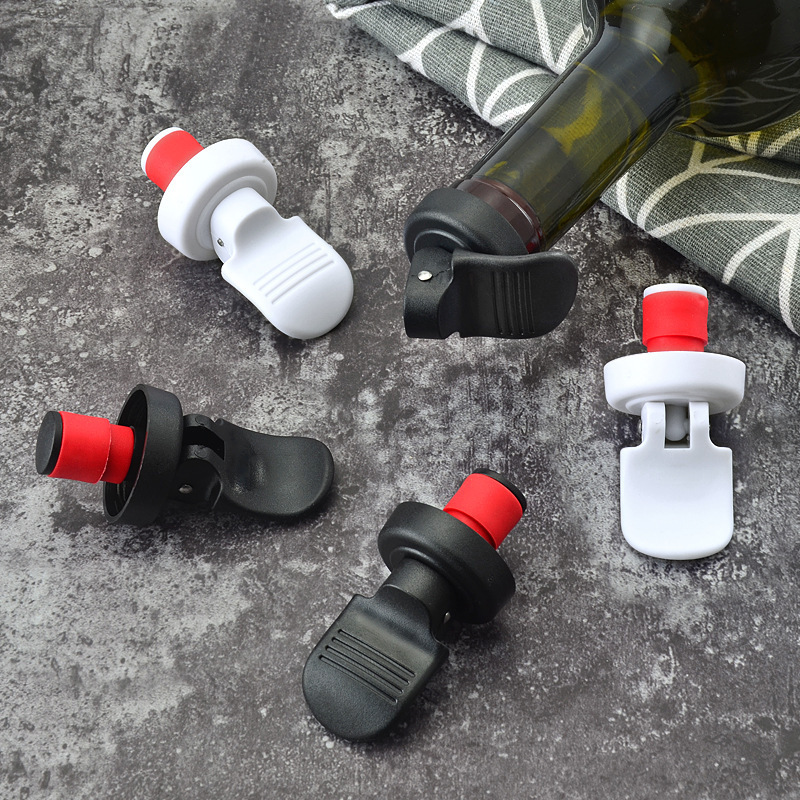 Press Vacuum Sealed Plug Wine Bottle Stopper Wine Saver Caps Barware Red Wine Bottle Stopper