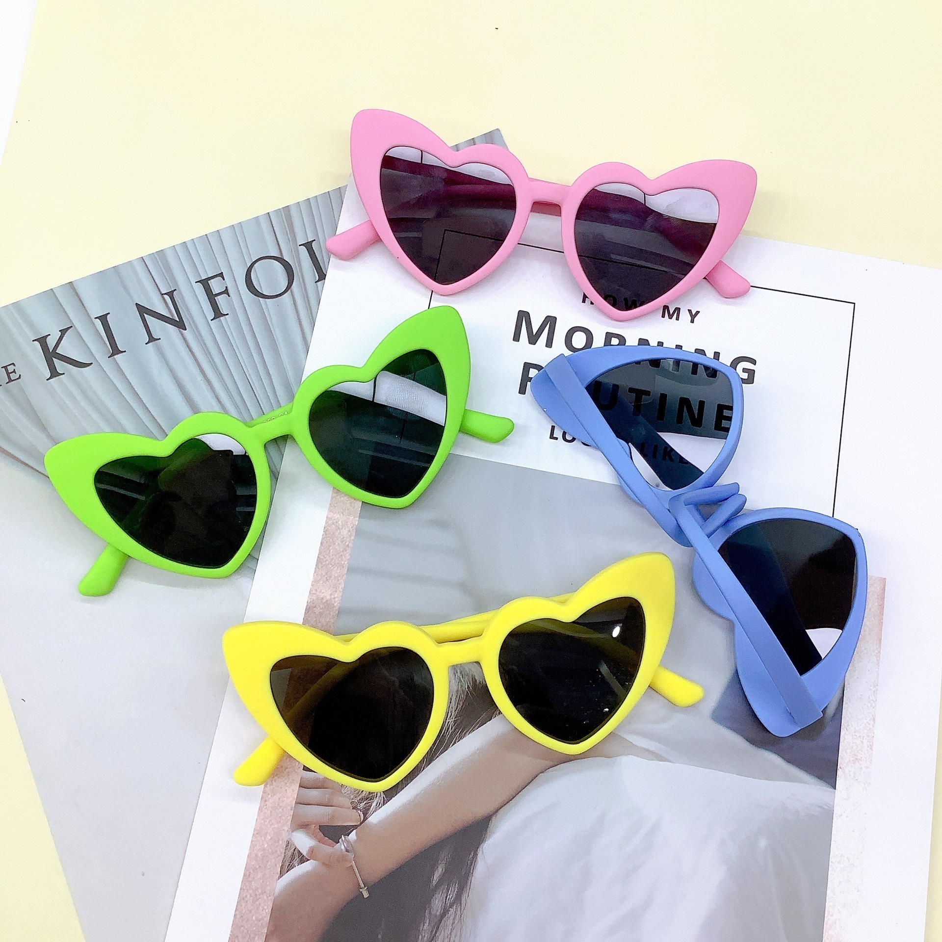 6052 Love Heart Kid Sunny Sunglasses Rubber Flexible Polarized Sunglasses 2024 Extremely High Quality Sunglasses For Kids Girls