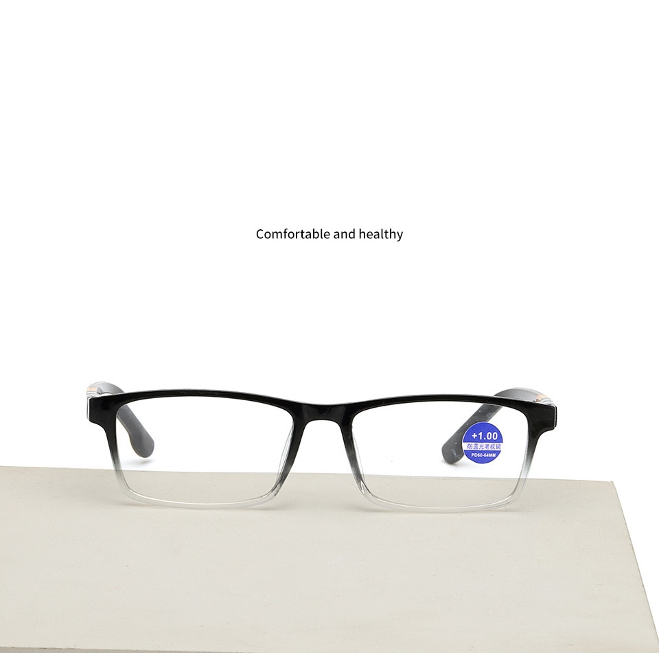 2023 New Vintage Rectangle Reader Glasses Frames Factory Wholesale Square Anti Blue Light Blocking Reading Glasses