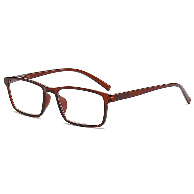 2108 Ladies Reading Glasses Blue Light Blocking Spring Hinge Eyeglasses Frame Full Frame Rectangle Men Glasses