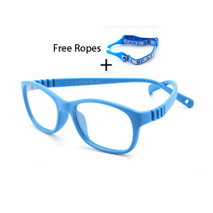 302 New Flexible Silicone Optical Eyeglasses Glasses Frame For Girls Anti Radiation Glasses For Kids Computer Blue Light Glasses