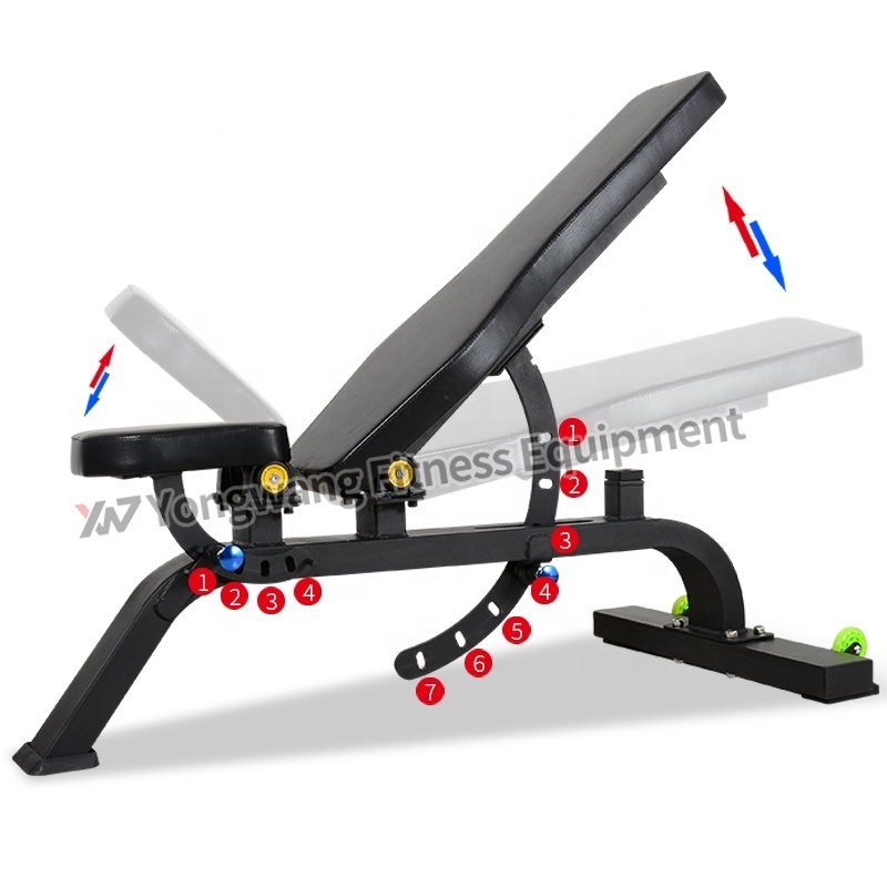 commercial fitness YW-1706 gym use machine super bench