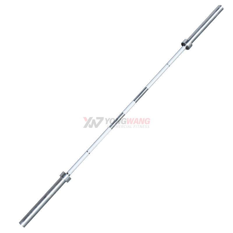 2024 Top seller High quality commercial gym  Strength Training Fitness Equipment Fixed PU Barbel Chrome Bar straight / curl