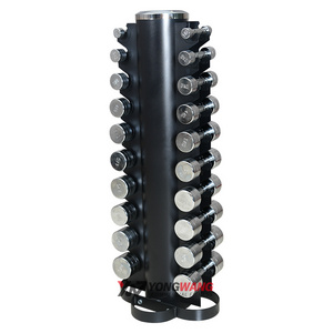 Dumbbell Holder Fitness High Quality Commercial Use Chrome Stand  Dumbbells Rack free weights