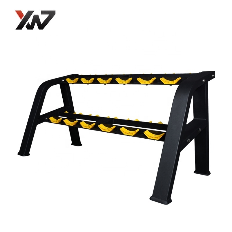 High quality commercial gym equipment YW-1702A Beauty Dumbbell Rack