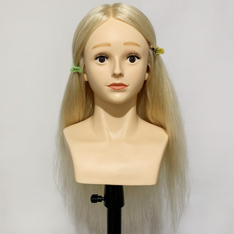 100% Real Human Woman Hair 8-24 Inches #613 Mannequin Head Training Head Manikin With Shoulder