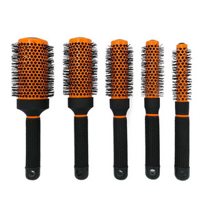 Hairdressing Comb High Temperature Resistant Household Curling Comb With Nylon Ceramic Bristle Comb