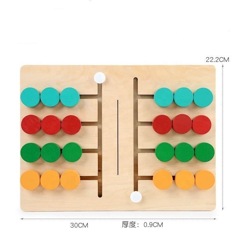 New Trending Wooden Baby Intellectual Development Toys Early Learning Educational Montessori Toys for 1 to 3-year-old Boys Girls