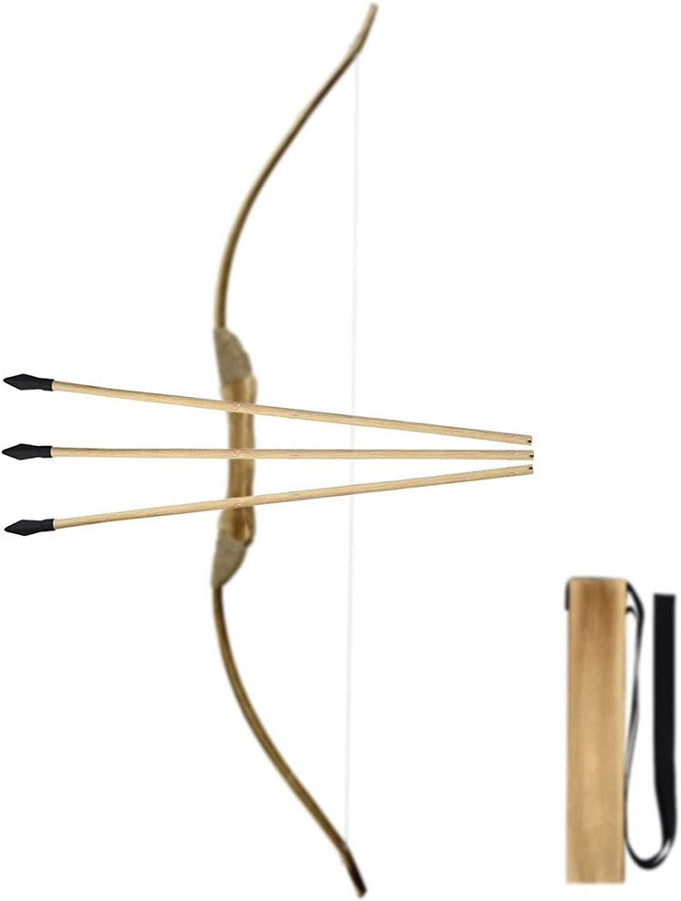 Bamboo Arrows with soft tips Toy Bow and Arrow accessories For Kids 4-6 8-12 Toy Bow and Arrow Set