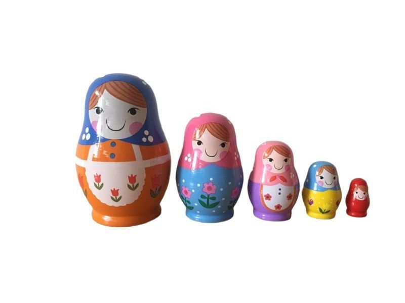 Hot Sale wholesale price custom design dolls Traditional Hand Painted russian wooden nesting doll