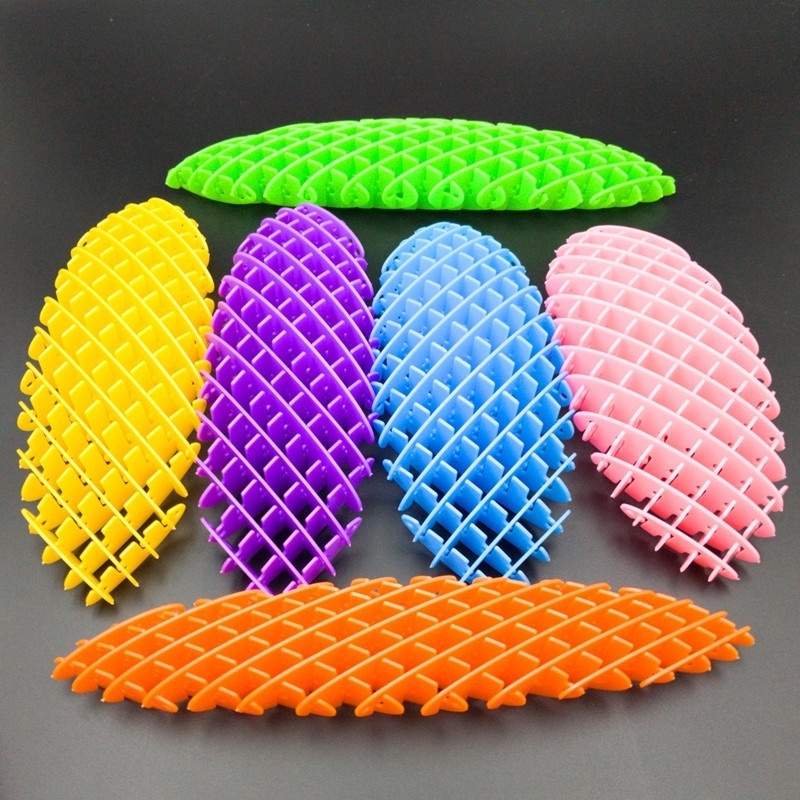 2024 Wholesale Squeeze Toys For Kids Worm Squish Fidget Toy healing elastic net decompression toy