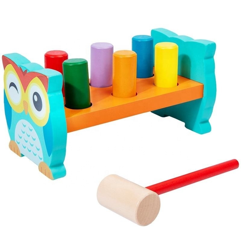 New Trending Wooden Baby Intellectual Development Toys Early Learning Educational Montessori Toys for 1 to 3-year-old Boys Girls