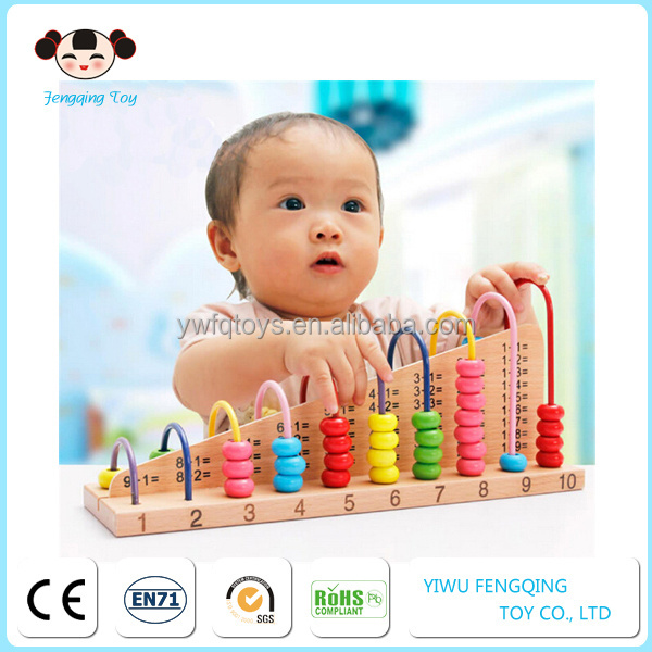 FQ brand new bead frame baby wooden abacus preschool counting calculator educational toys for children