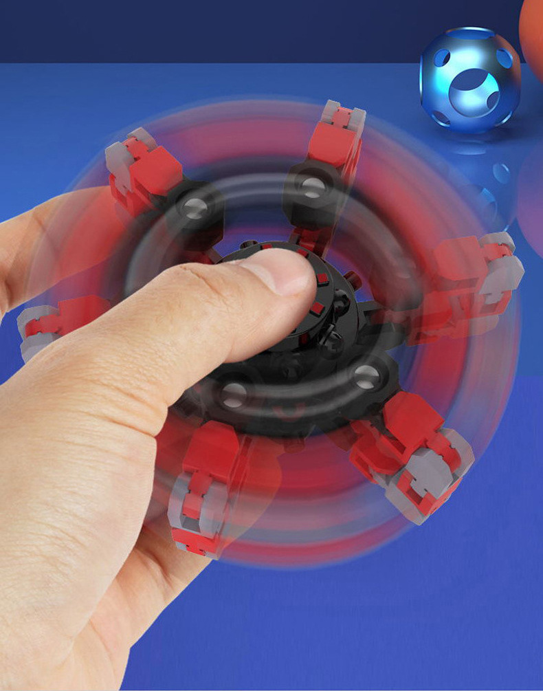 New FreeSample Fidget Spinner Transformable Chain Robot Toy Mechanical Fingertip Spinner For Adults And Kids Fidget Spinner