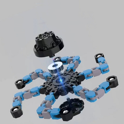 New FreeSample Fidget Spinner Transformable Chain Robot Toy Mechanical Fingertip Spinner For Adults And Kids Fidget Spinner