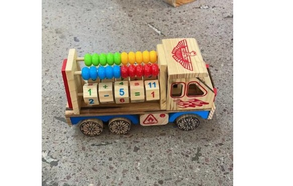 High Quality Educational Wooden Toy Car Assemble Engineering Construction Vehicle Wooden Truck Model Car Toys For Kids