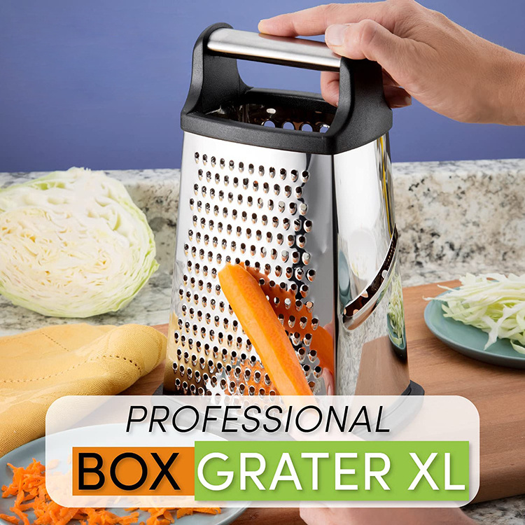 2023 hot sell 3 inches 4 side multi-function stainless steel cheese ginger mini grater