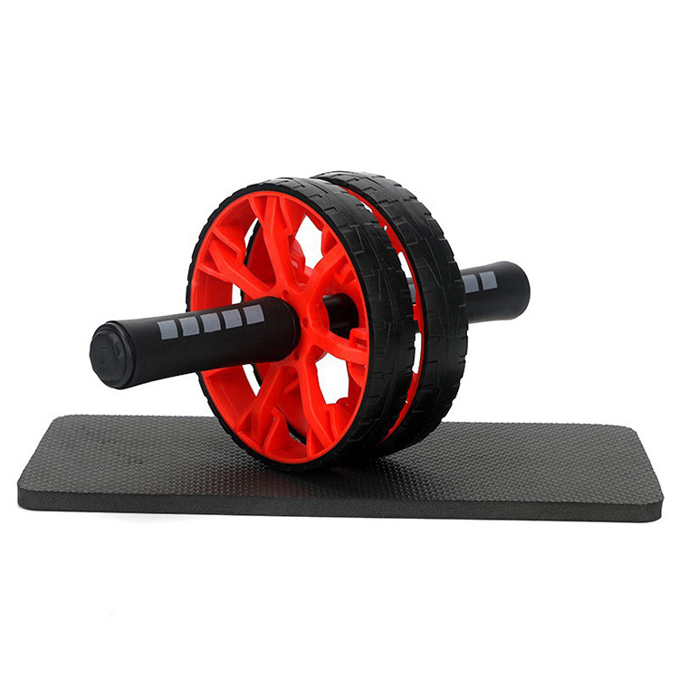 Hot Selling Abdominal Wheel Roller ABS Fitness Equipment Wheel with Thick Knee Pad Mat Ab Power Wheel Roller