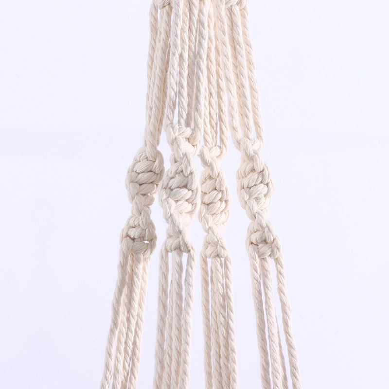 Home Decor DIY Handmade Cotton Rope Flower Pot Holder Macrame Plant Hangers For Indoor Outdoor