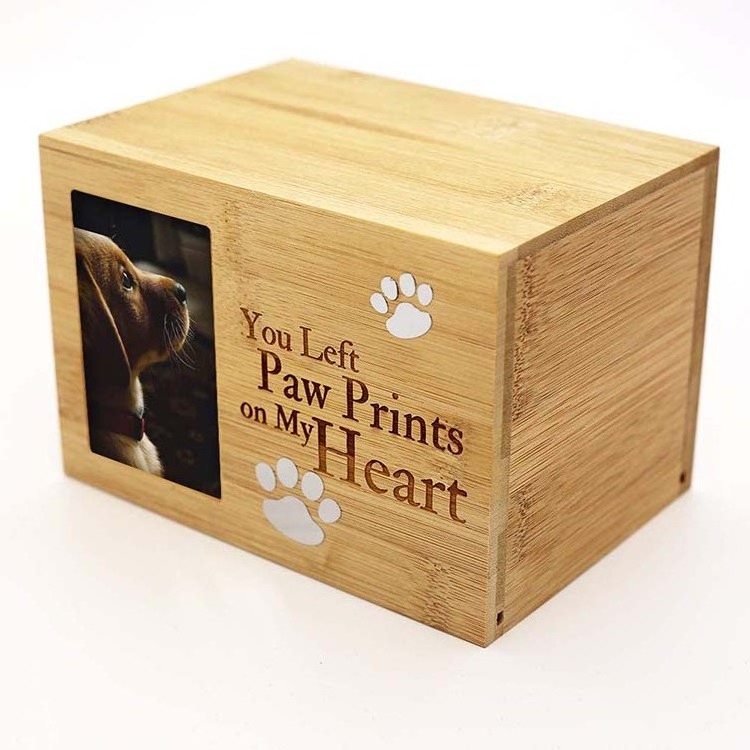 custom new design hot selling private label wooden urn pet urns urns for dogs cats