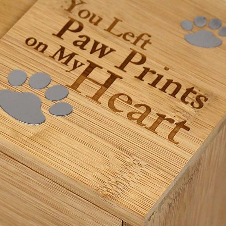 custom new design hot selling private label wooden urn pet urns urns for dogs cats