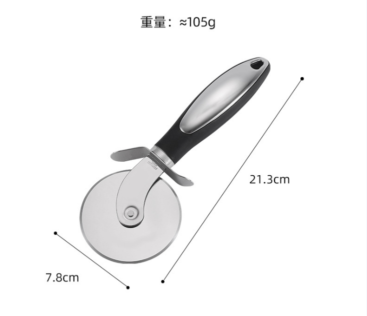 Premium Eco-Friendly Food Grade Stainless Steel Pizza Cutter Wheel High Quality Metal Home Pizza Tools with Custom Color Box