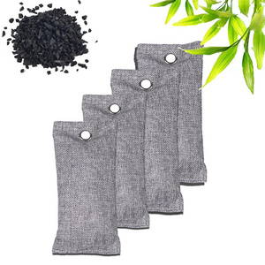 Hot Sale 100g Shoe Freshener Shoe Activated Charcoal Bags Car Odor Absorber Bamboo Charcoal Air Purifying Bag