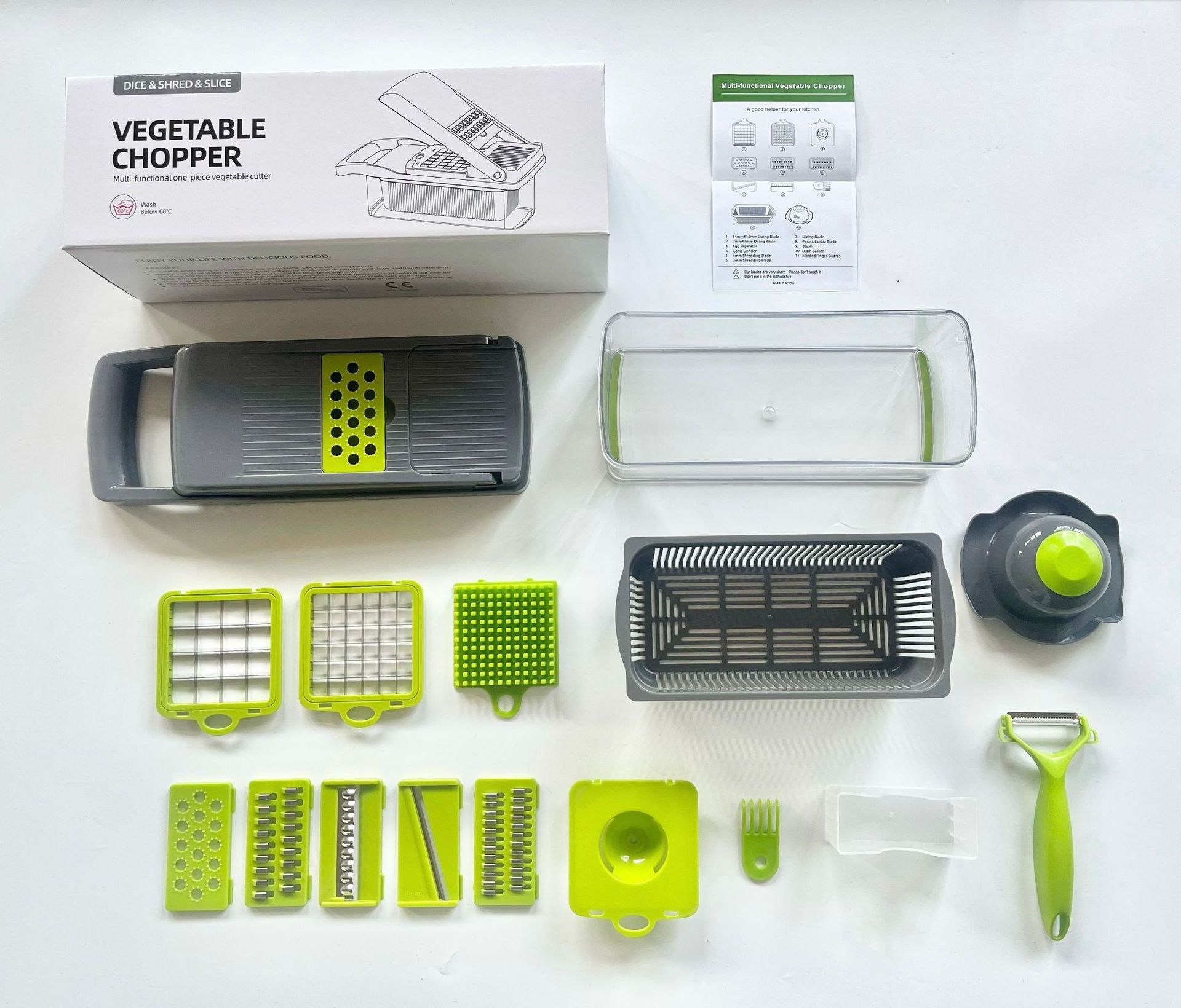 Durable Fullstar Vegetable Chopper Dicer Mandoline Slicer Multifunction Vegetable Chopper 16 In 1 Vegetables Cutter And Chopper