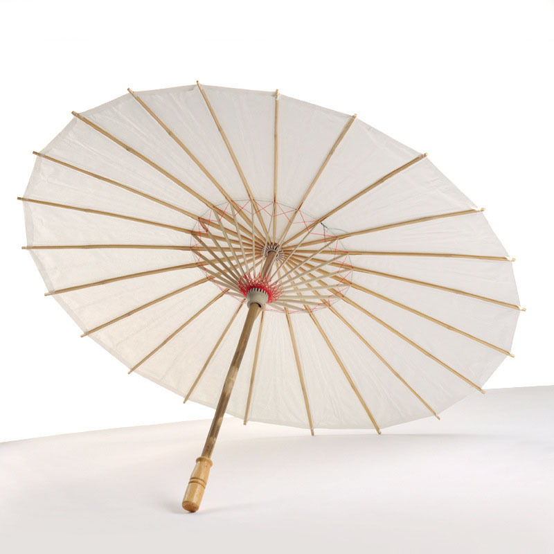 Hot Sale Paper Umbrellas White DIY Umbrella Photography Props paper umbrellas Parasol for wedding