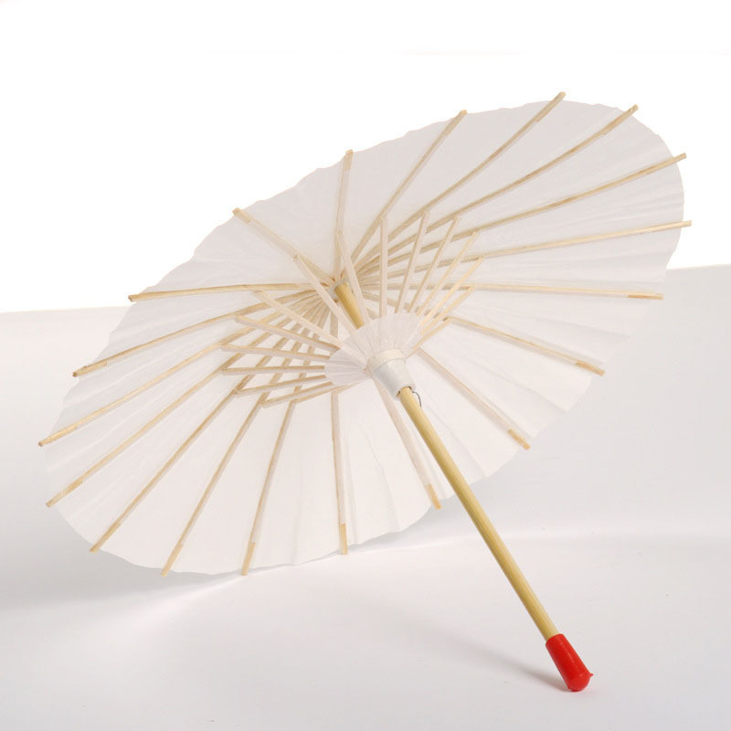 Hot Sale Paper Umbrellas White DIY Umbrella Photography Props paper umbrellas Parasol for wedding