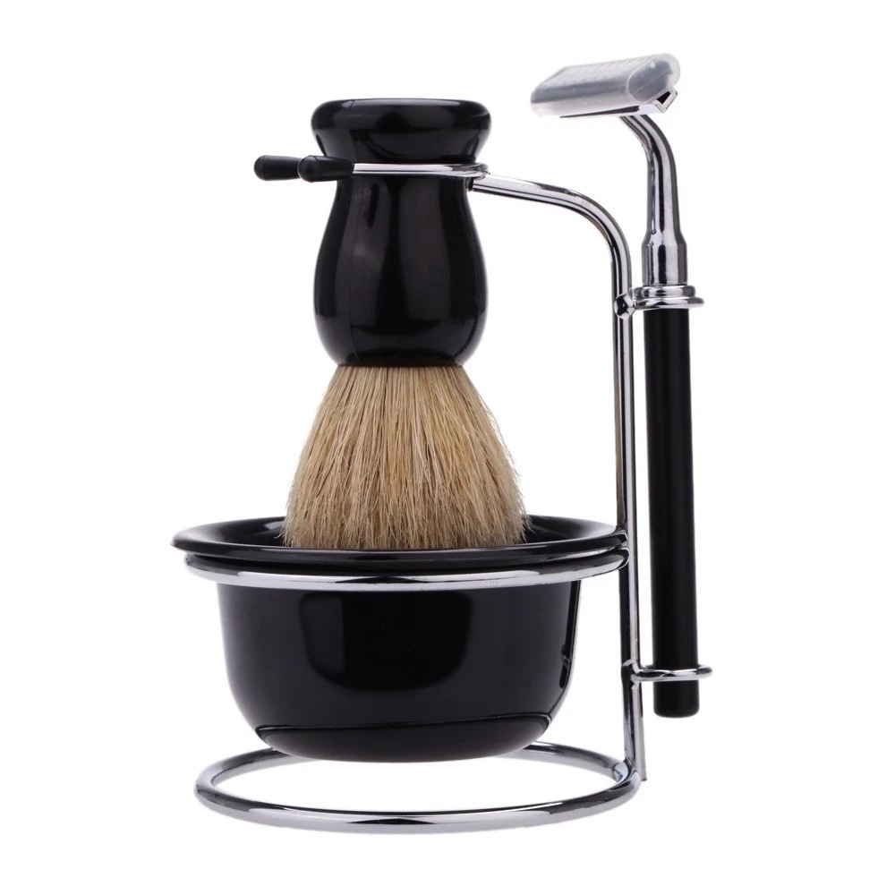 2023 hot sell new design economical style men's shaving razor shaving brush shaving set