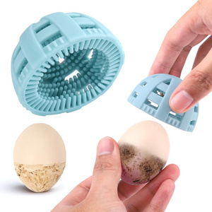 New Arrival Egg brush cleaner Egg Cleaning Brush Silicone, Egg Scrubber for Fresh Eggs, Reusable Cleaning Tools for Egg Washer