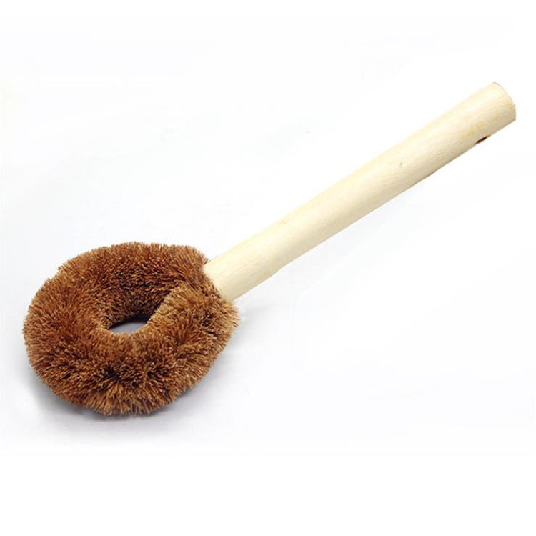 Natural durable coconut fiber bristle refill brush cleaner for washing dish bowel pan pot tea kettle cleaning brushes