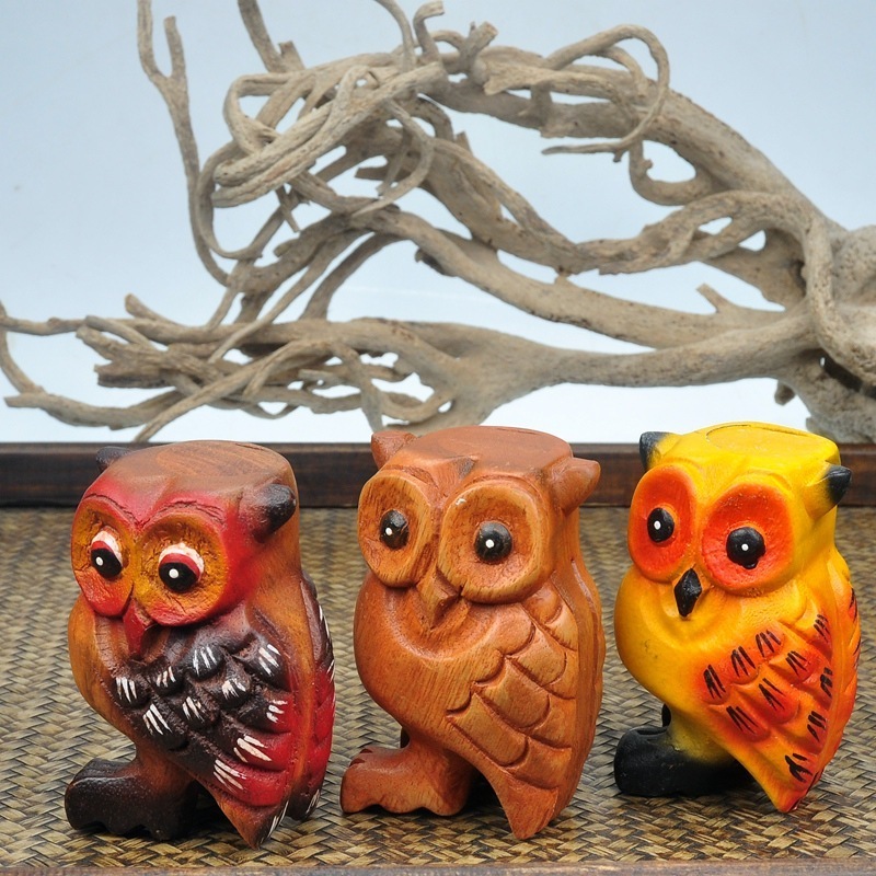 Wooden Owl Music Owl ornaments Wooden Crafts For Kids