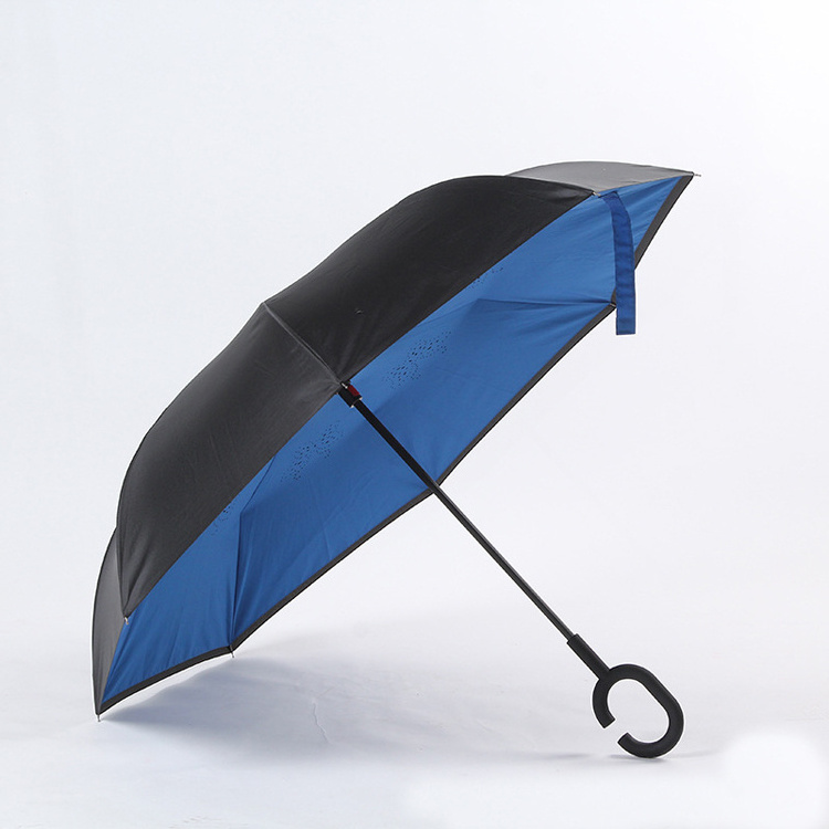 FQ brand custom reverse car inverted outdoor folding sunscreen rainproof umbrella