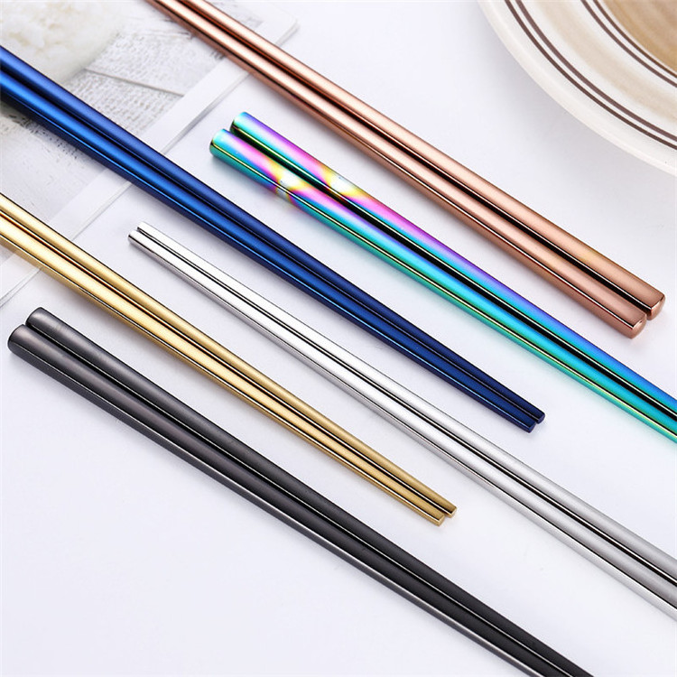 OEM chopsticks stainless steel chopstick reusable korean