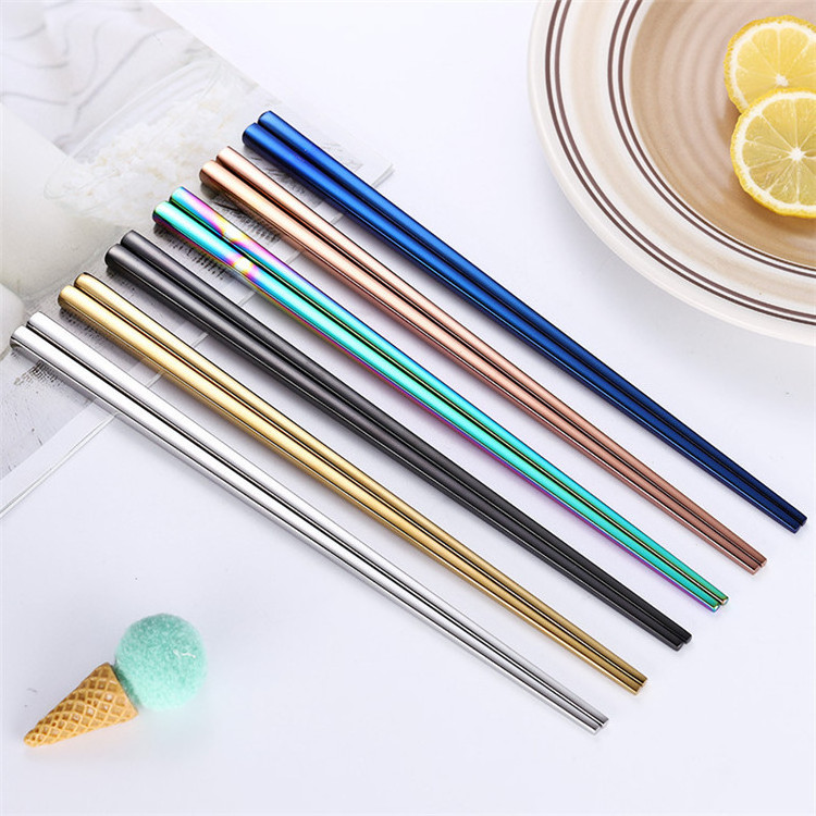 OEM chopsticks stainless steel chopstick reusable korean