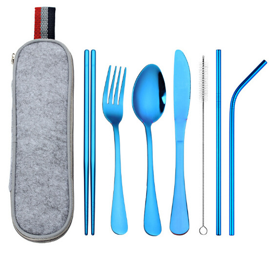 convenient multifunctional dinner set stainless steel cutlery set travel cutlery set