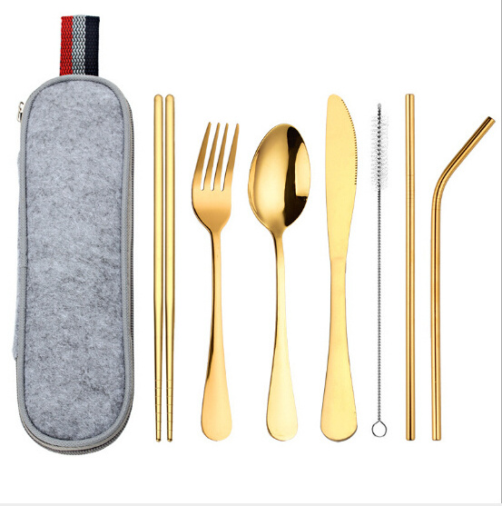 convenient multifunctional dinner set stainless steel cutlery set travel cutlery set