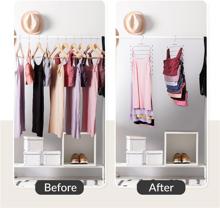 Stretchable Closet Organizers and Storage Space Saving Bra Hangers Non-Slip Hanging Sport Bra Holder