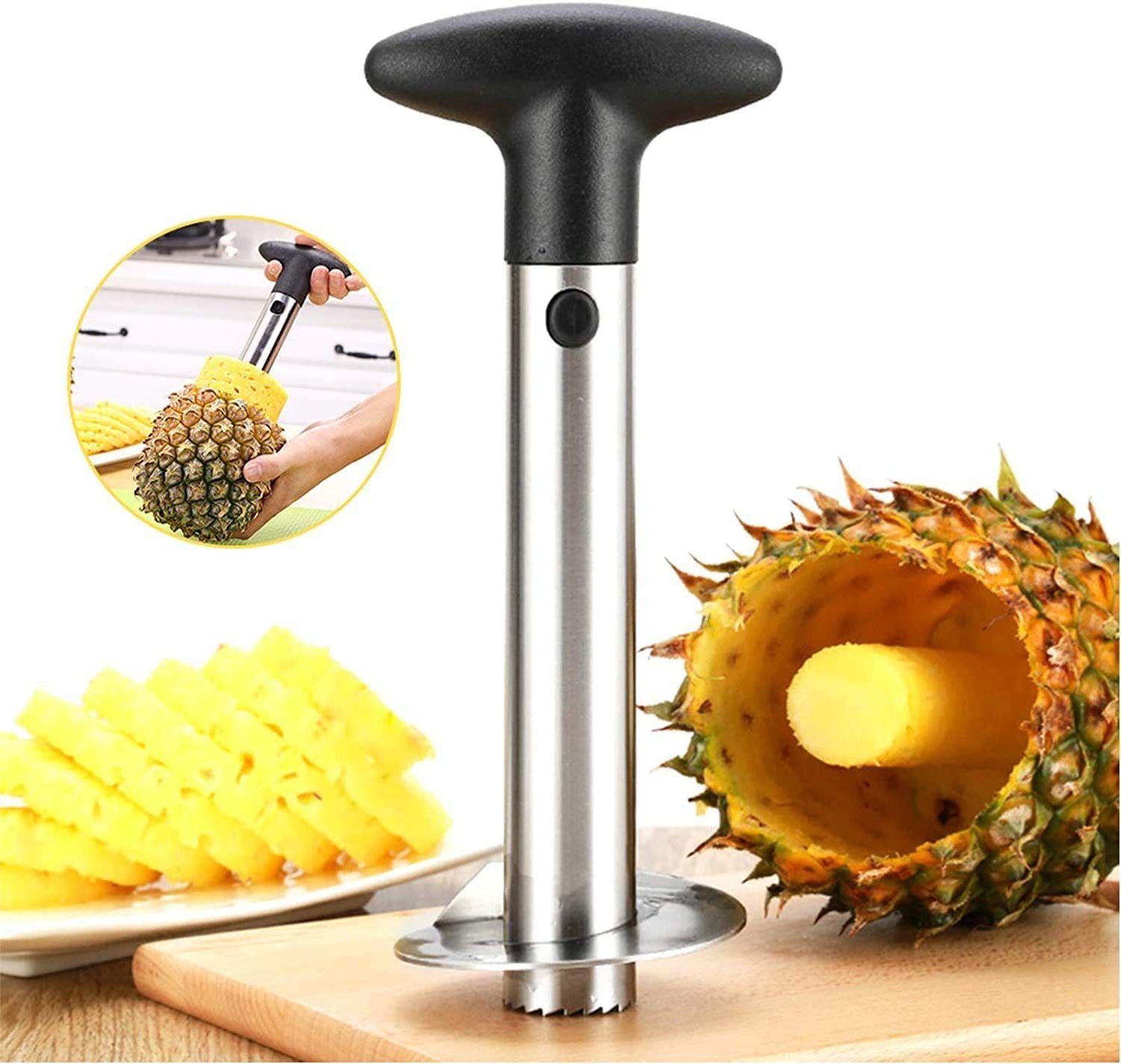 2023 Hot Sale Multifunctional stainless steel pineapple slicer pineapple peeler fruit cutter