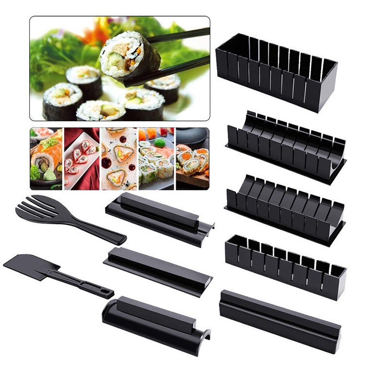 2024 Hot Selling Plastic Sushi Mold Complete Sushi Maker Roll Kit DIY Sushi Making Mold Sets