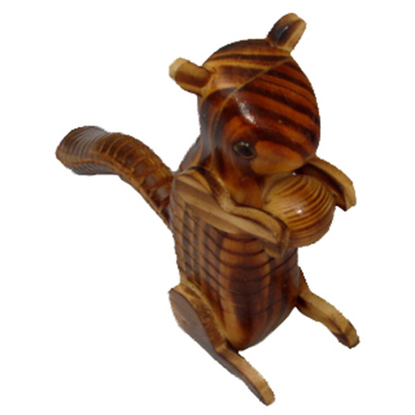 wooden kangaroo animal crafts indonesian wood art