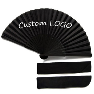 Chinese Style Black Vintage Hand Fan Folding Fans Dance Wedding Party Favo Dance Party Folding Fans