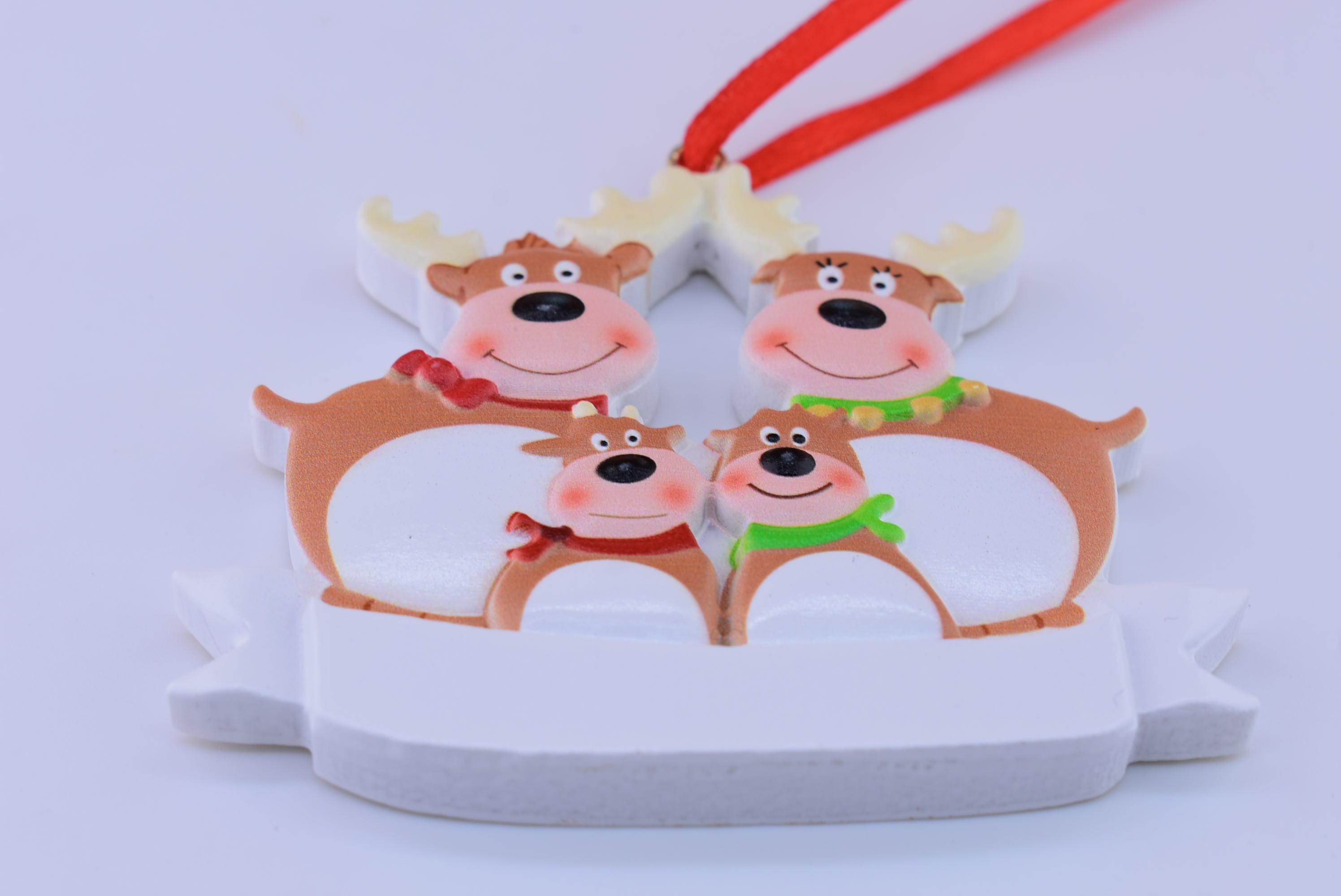 Hot sale  resin decor Christmas craft elk deer family  christmas ornaments 2023 christmas ornament pendant