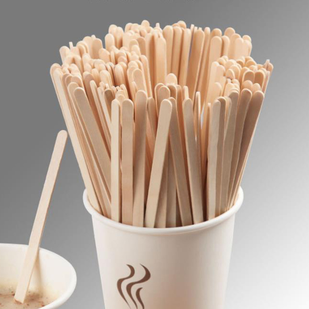 Wooden Stirrers Hot Cold Drinking Stir Beverage Coffee Sticks Ice Cream Bars Frozen Treats Stick Bar Bin Bag