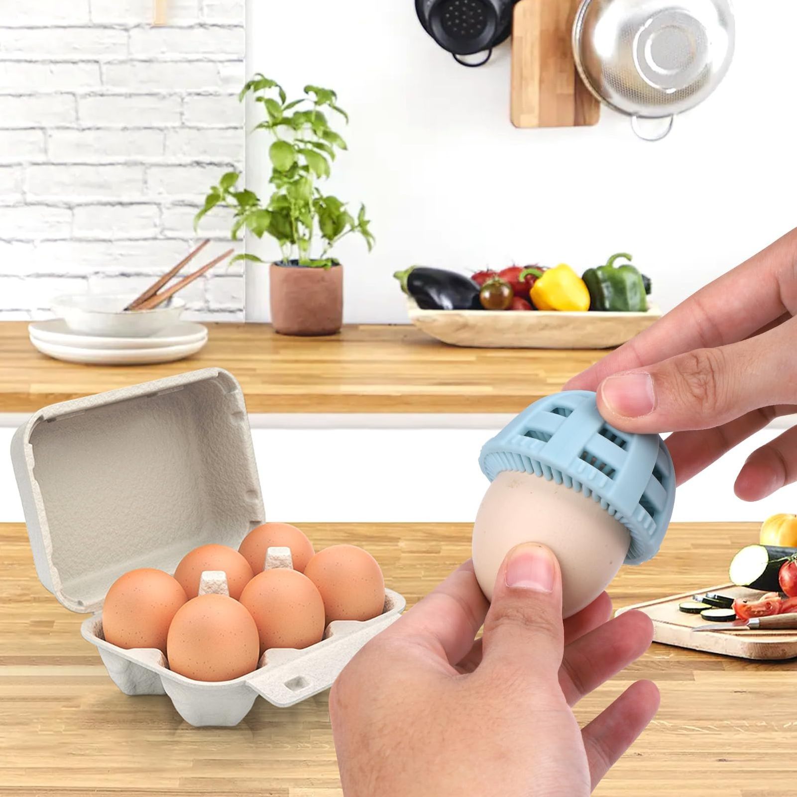 New Arrival Egg brush cleaner Egg Cleaning Brush Silicone, Egg Scrubber for Fresh Eggs, Reusable Cleaning Tools for Egg Washer