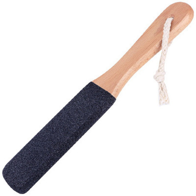 2023 High Quality Foot Brush Exfoliating Dead Skin Brush Wooden Handle Pumice Stone Feet Brush